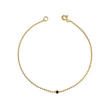 Zodi Gold Black Diamond Bracelet - Golden