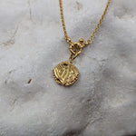 Milly-Maunder-Zodiac-Disc-Coin-Vintage-Style-Astrology-Pendant-Necklace-Chain-Gold-Plated-Personalised