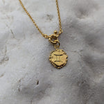 Milly-Maunder-Zodiac-Disc-Coin-Vintage-Style-Astrology-Pendant-Necklace-Chain-Gold-Plated-Personalised