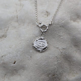 Milly-Maunder-Zodiac-Star-Sign-Coin-Disc-Vintage-Style-Antique-Heirloom-Pendant-Astrology-Chain-Necklace-Sterling-Silver-Personalised