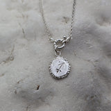 Milly-Maunder-Zodiac-Star-Sign-Coin-Disc-Vintage-Style-Antique-Heirloom-Pendant-Astrology-Chain-Necklace-Sterling-Silver-Personalised