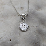 Milly-Maunder-Zodiac-Star-Sign-Coin-Disc-Vintage-Style-Antique-Heirloom-Pendant-Astrology-Chain-Necklace-Sterling-Silver-Personalised
