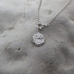 Milly-Maunder-Zodiac-Star-Sign-Coin-Disc-Vintage-Style-Antique-Heirloom-Pendant-Astrology-Chain-Necklace-Sterling-Silver-Personalised