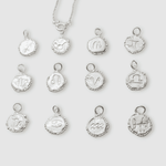 Milly-Maunder-Zodiac-Star-Sign-Coin-Disc-Vintage-Style-Antique-Heirloom-Pendant-Astrology-Chain-Necklace-Sterling-Silver-Personalised